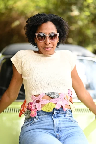 "Garden Path" Crochet Crop Top